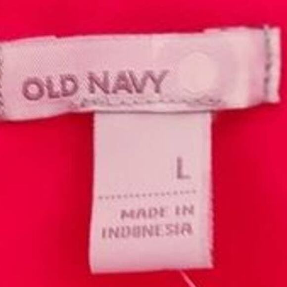 Excellent Old Navy Women’s Fuchsia Long Sleeve Button Down Casual Blouse Size L - Picture 7 of 7